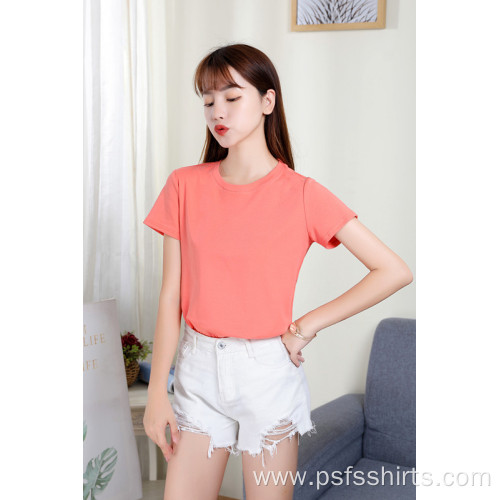 Women Short Sleeves with Round Neck